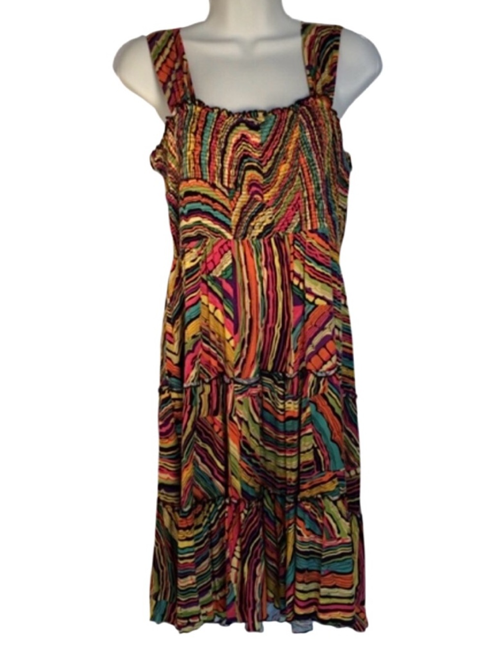 New Directions Multicolor Summer Dress